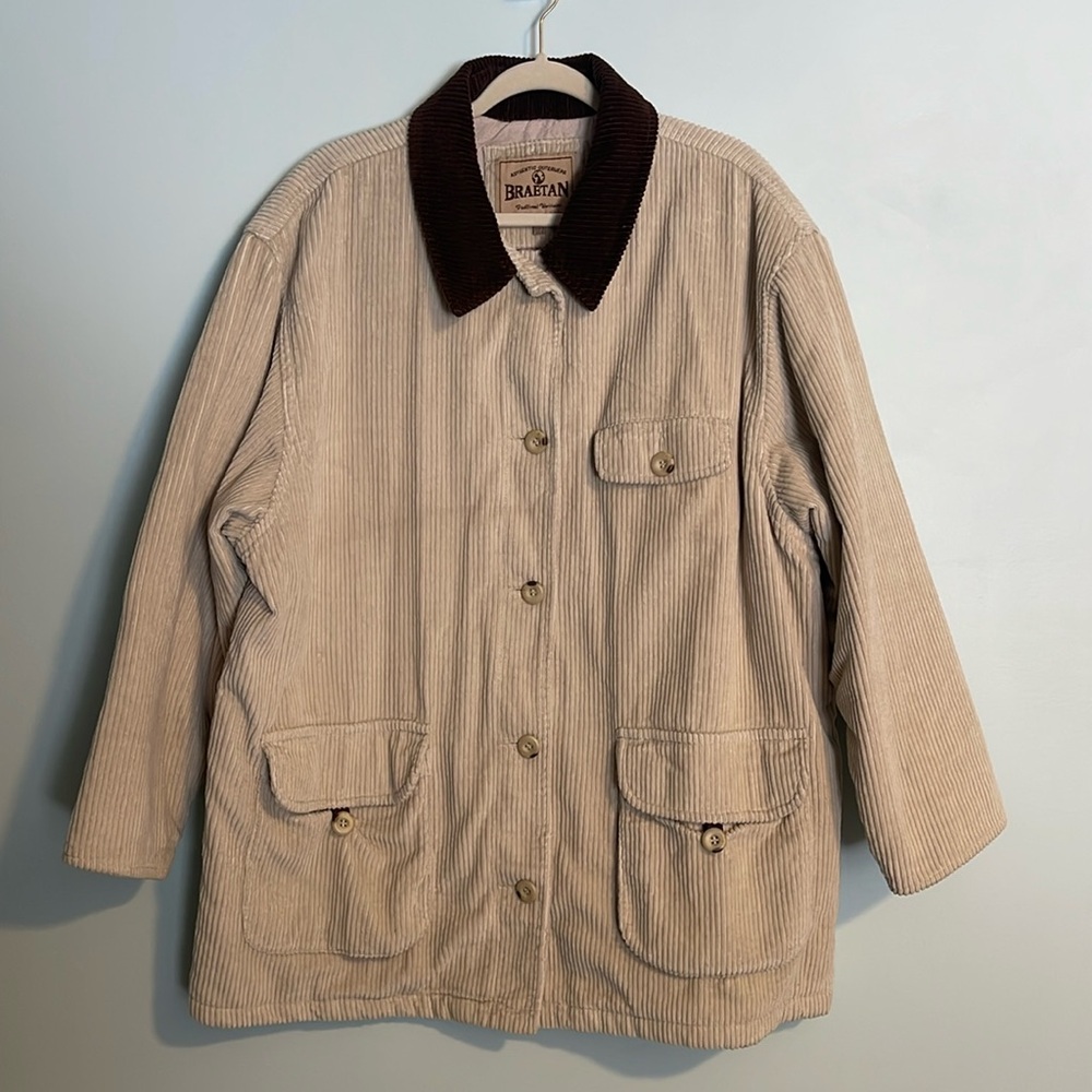 Vintage Braetan Outerwear Corduroy Button Down Barn Chore Jacket Men’s Size 2X